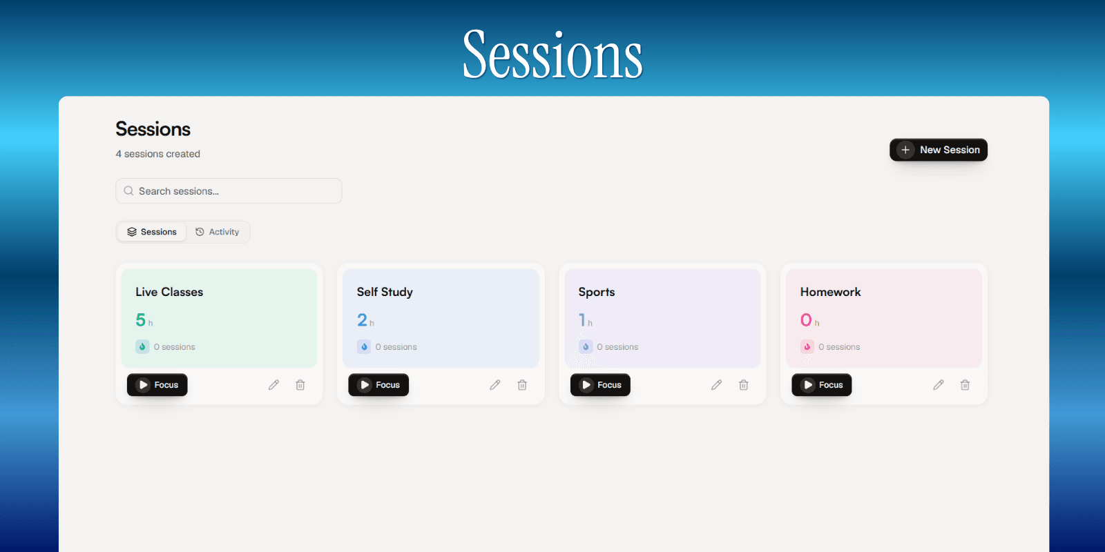 Sessions